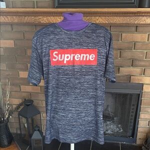 Supreme Red and Gray Short Sleeve Tee